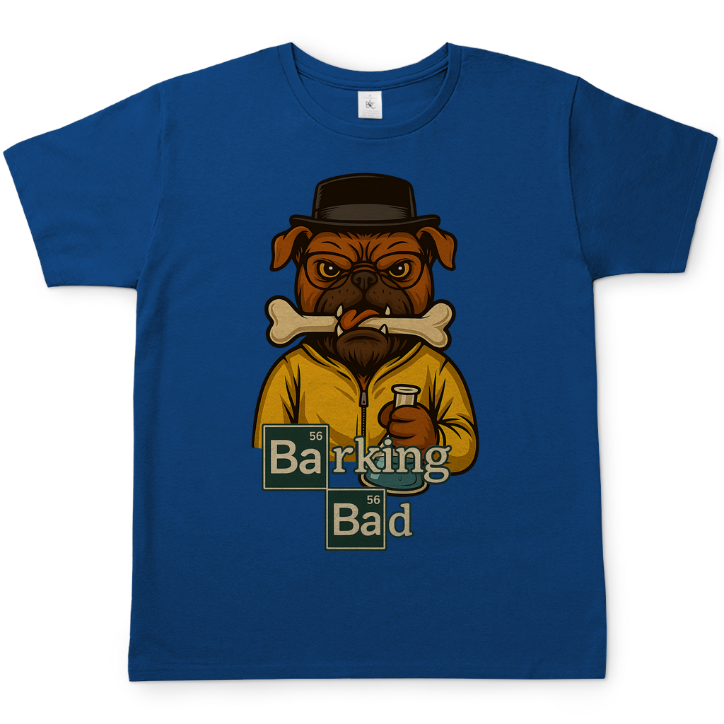 Breaking Bad Barking Bad Dog Hunde - Herren T-Shirt Royal Blue