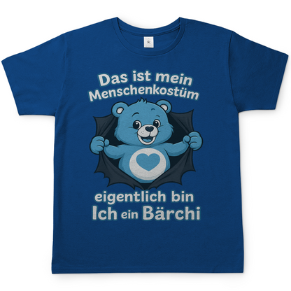 Herren T-Shirt Menschenkostüm eigentlich bin ich ein Bärchi Royal Blue