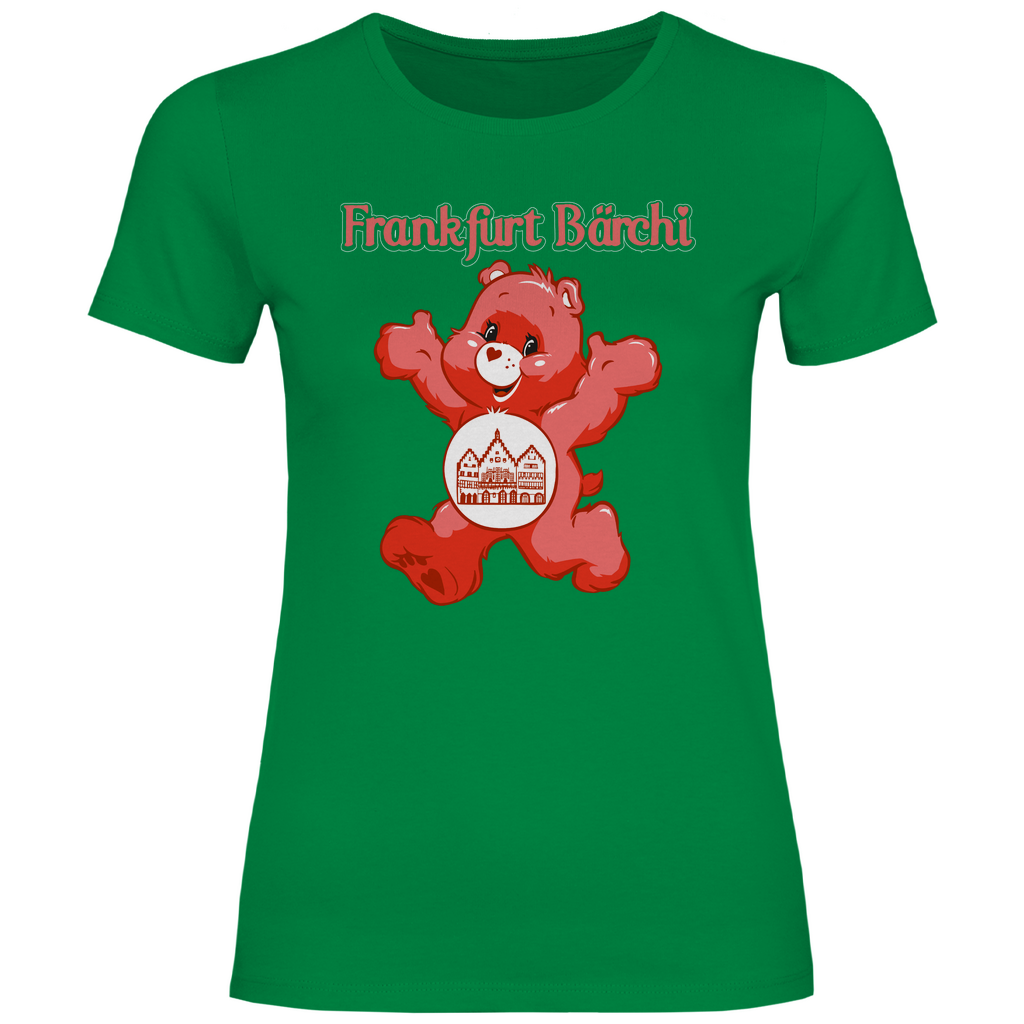 Frankfurt Bärchi - Glücksbärchi - Damenshirt Kelly Green