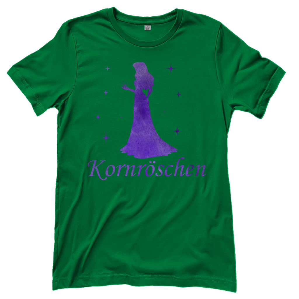 Kornröschen - Prinzessin Aquarell - Damenshirt Kelly Green