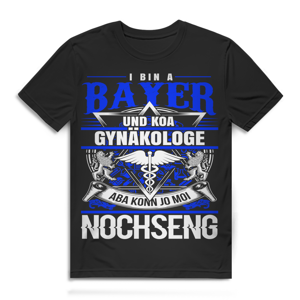 Bayer Shirt Männer – Lustiges Gynäkologe Design mit Spruch für Oktoberfest Black