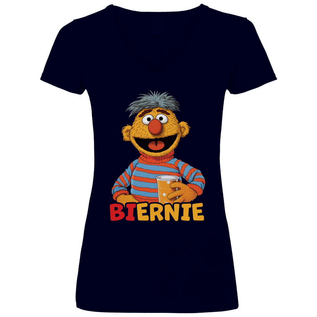 Sesamstraße - Ernie Biernie - V-Neck Damenshirt