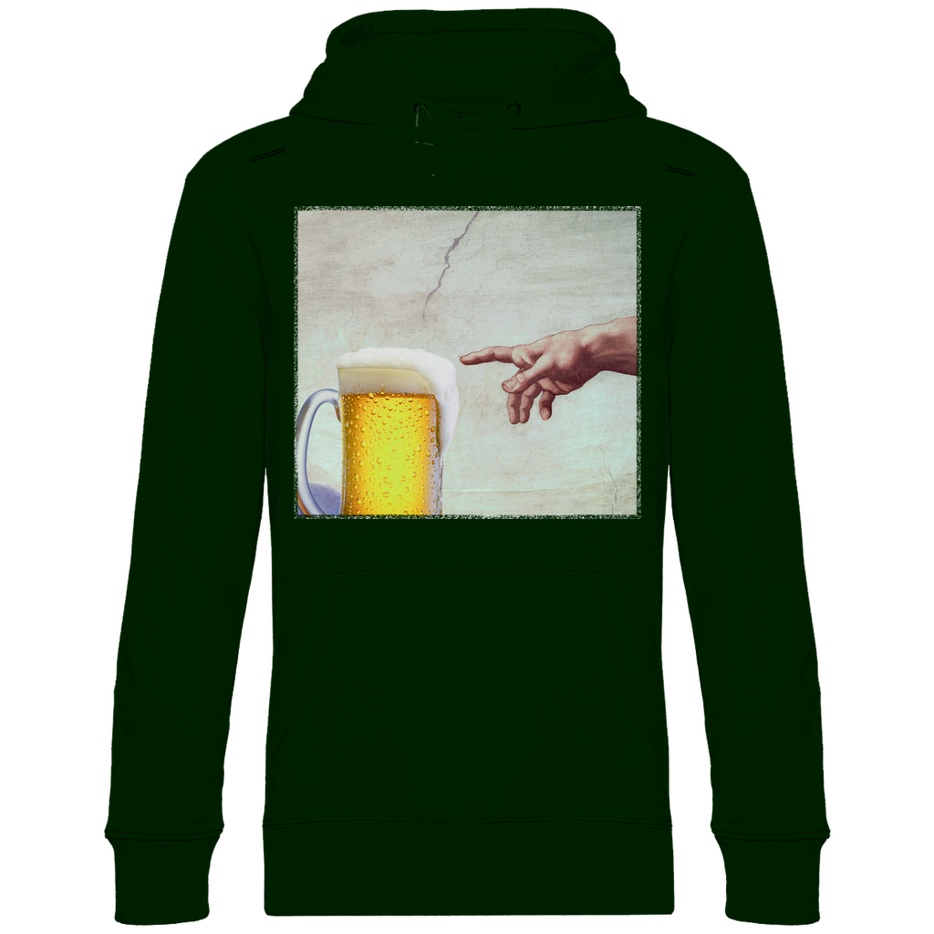 Gottes Hand mit Bier - Unisex Hoodie