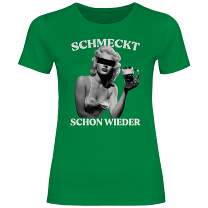 Schmeckt schon wieder - Damenshirt Kelly Green