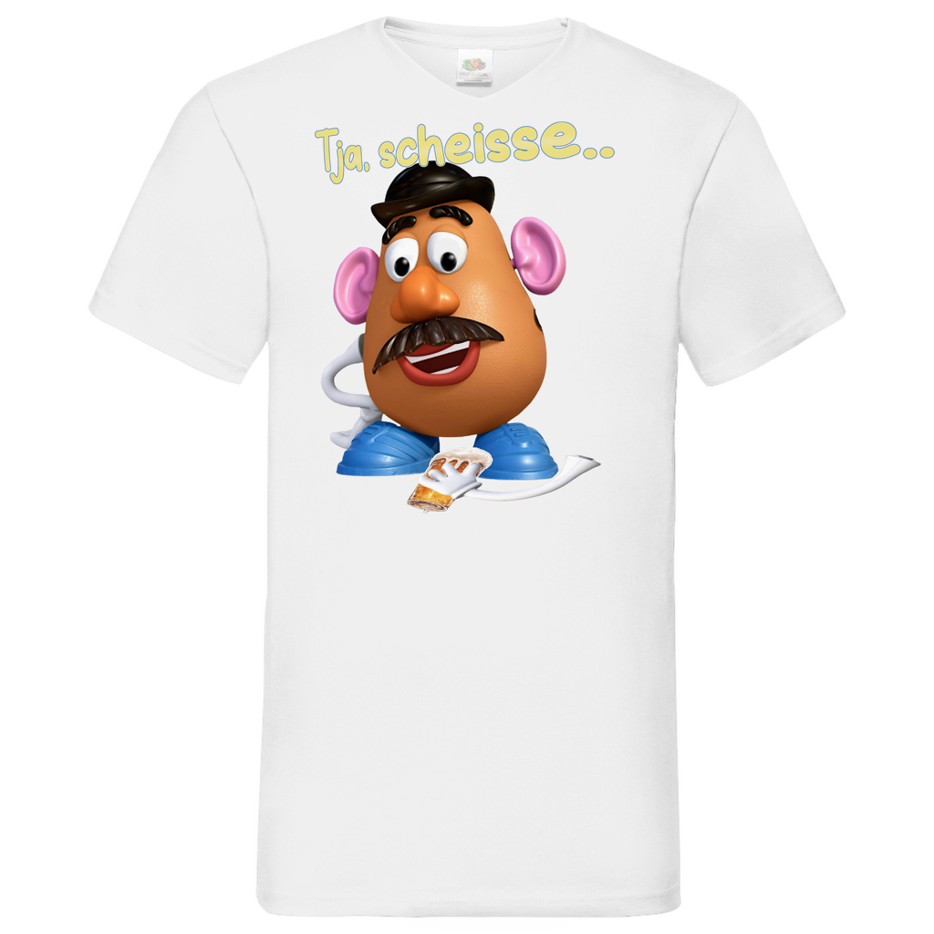 Tja, scheisse - Charlie Naseweis Toy Story - Herren V-Neck Shirt White