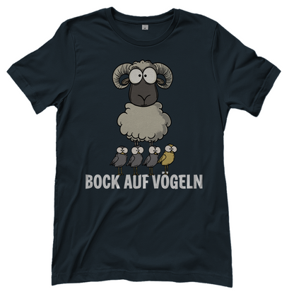 Bock auf Vögeln - Damenshirt Dark Grey Solid