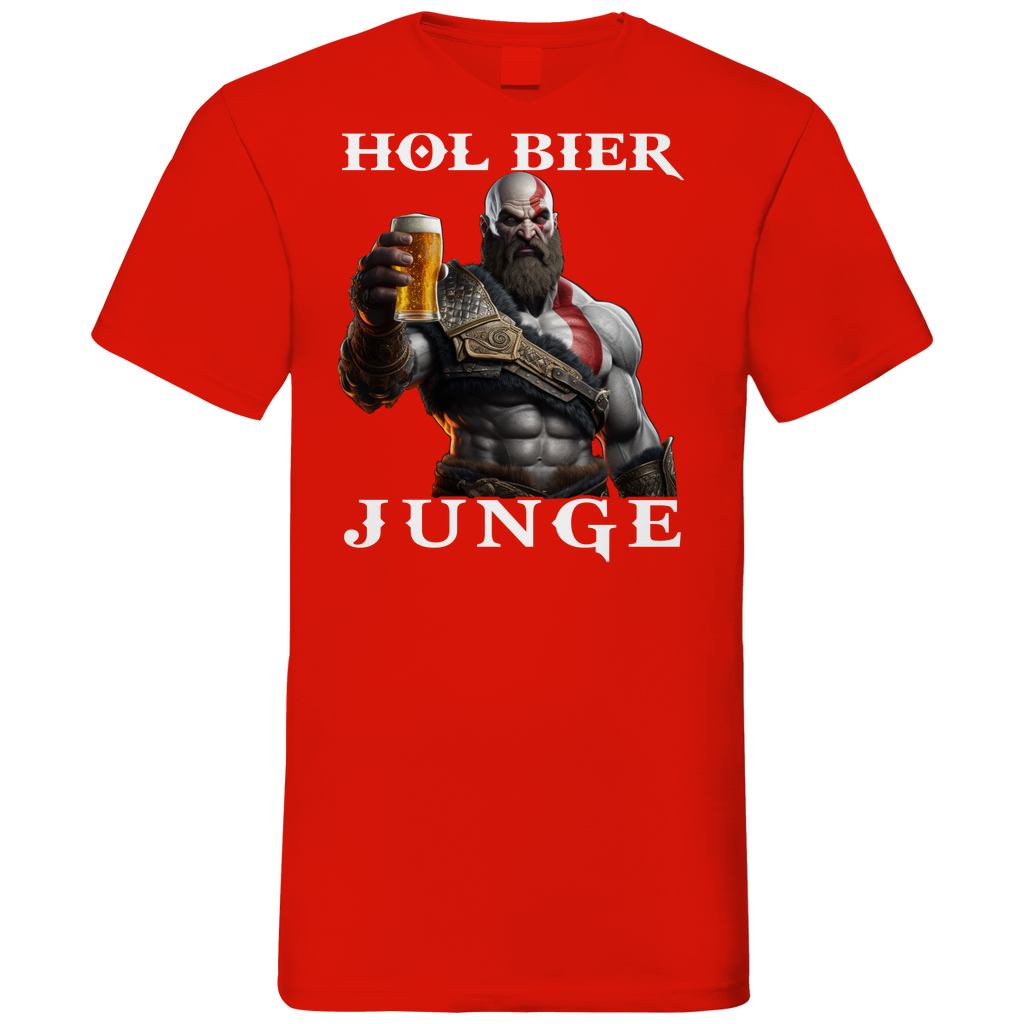 Kratos God of War hol Bier Junge - Herren V-Neck Shirt