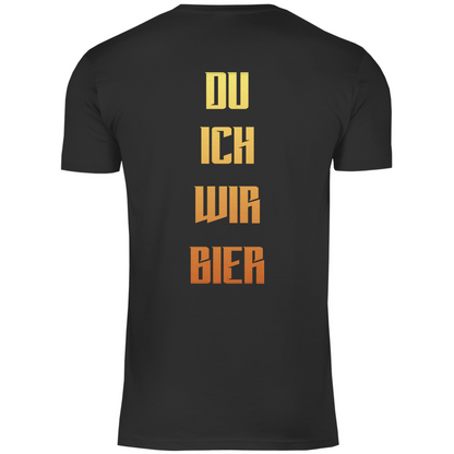 Strammsein Du Ich Wir Bier - Herren Shirt