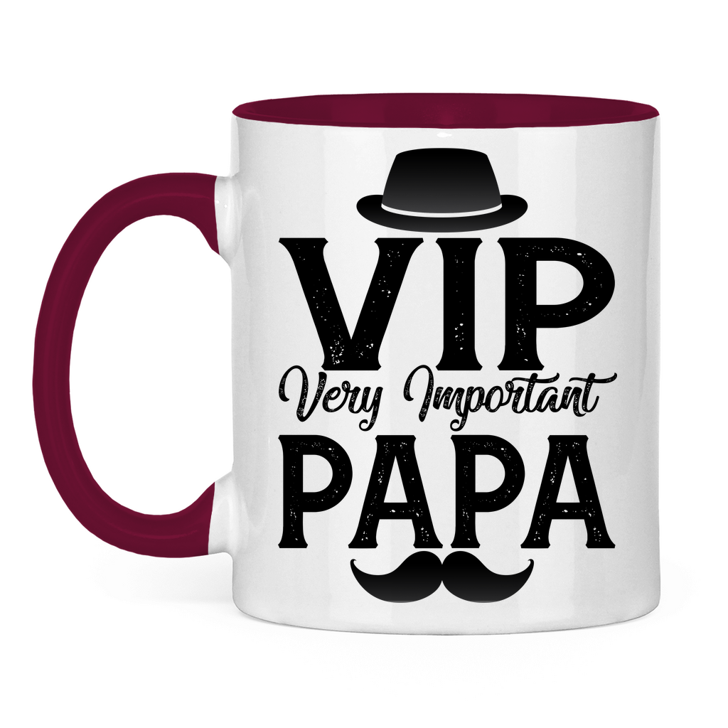 VIP very important Papa - Tasse zweifarbig