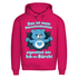 Herren Premium Bio Hoodie Menschenkostüm eigentlich bin ich ein Bärchi Magenta Pink