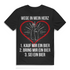 Herren Shirt Bier Spruch – Wege in mein Herz – Lustiges Geschenk Männer Black