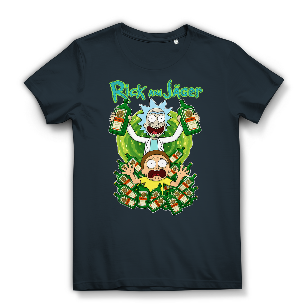 Rick and Jäger mit Morty Jägermeister - Damen Premium Bio T-Shirt