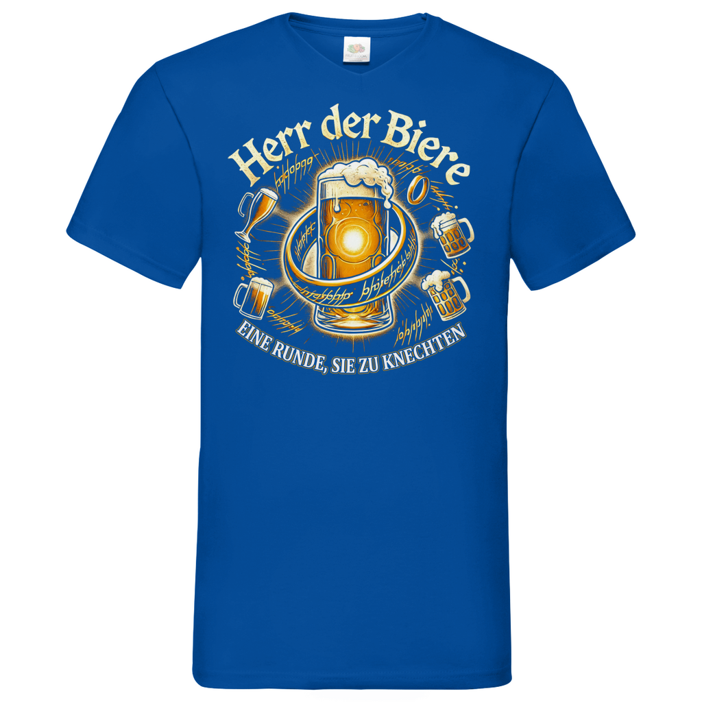 Herr der Biere eine Runde, sie zu knechten - Herren V-Neck Shirt