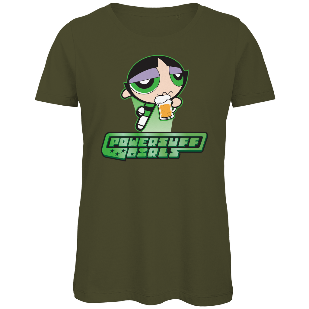 Buttercup Powersuff Powerpuff Girls - Damen Premium Bio T-Shirt Khaki