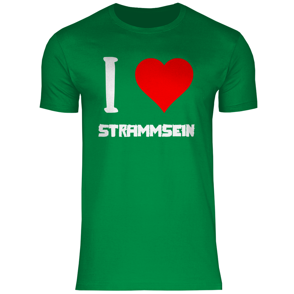 I love Strammsein - Herren Shirt Kelly Green
