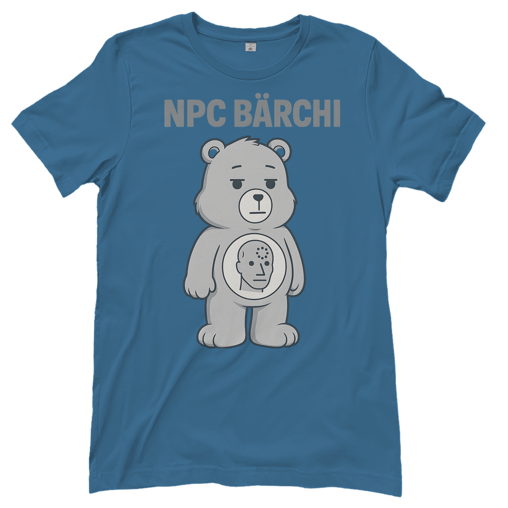 NPC Bärchi - Glücksbärchi - Damen T-Shirt Stone Blue