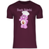 Back Bärchi - Glücksbärchi - Herren Shirt Burgundy
