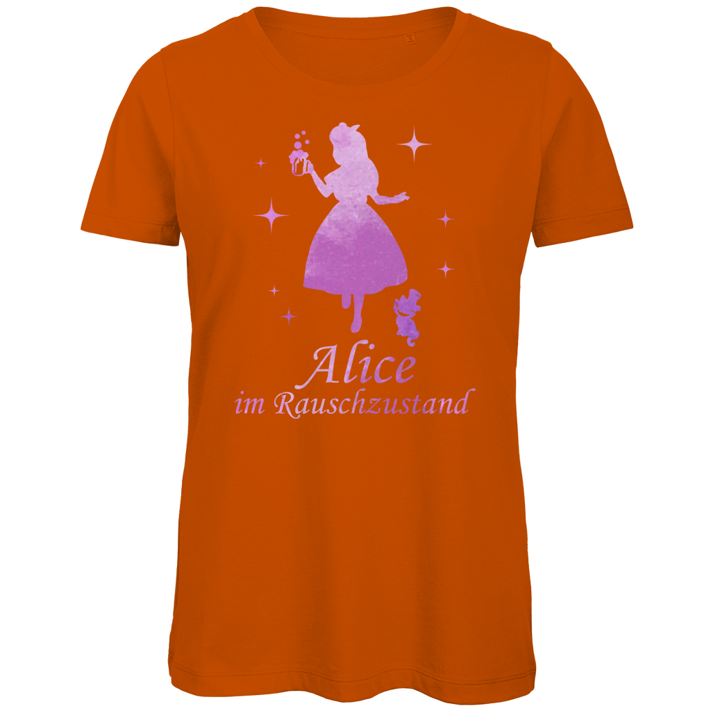 Alice im Rauschzustand - Prinzessin Aquarell - Damen Premium Bio T-Shirt Urban Orange