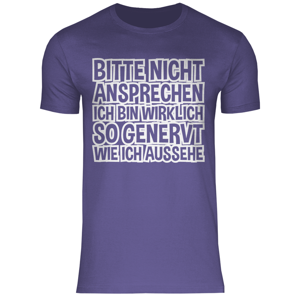 Bitte nicht ansprechen ich bin genervt - Herren Shirt