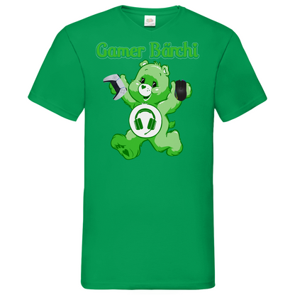 Gamer Bärchi - Glücksbärchi - Herren V-Neck Shirt