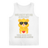 Damen Basic Tank Top Muss an sich Arbeiten Glücksbärchi White