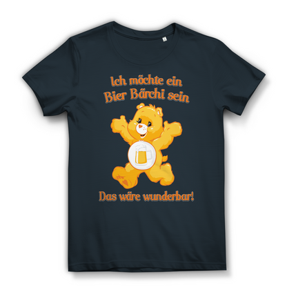 Damen Premium Bio T-Shirt Ich möchte ein Bier Bärchi sein das wäre wunderbar! Dark Grey