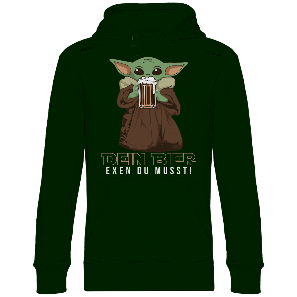 Dein Bier exen du musst Baby Yoda - Unisex Hoodie