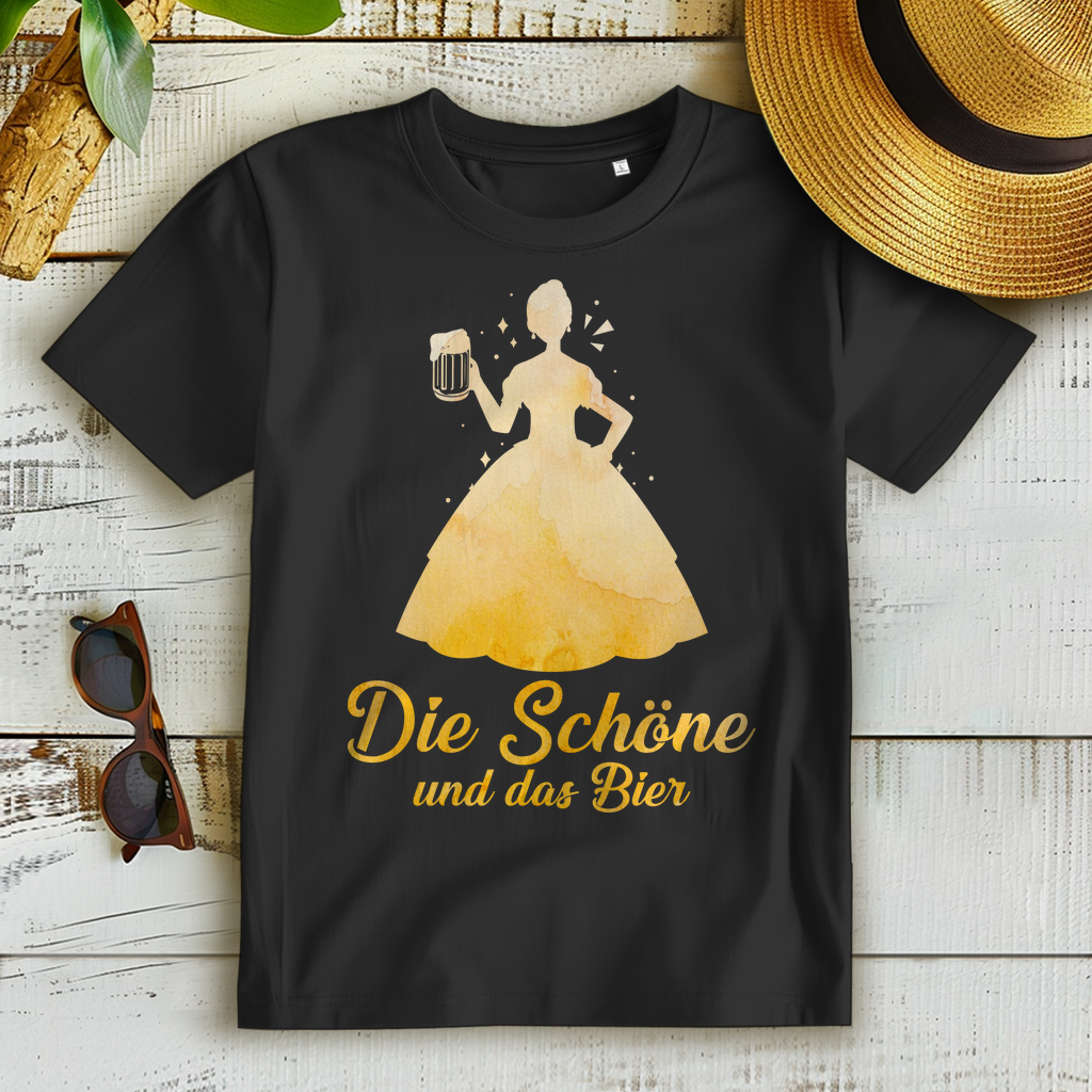 Die Schöne und das Bier Biest Prinzessin Märchen Belle - Damen Premium Bio T-Shirt
