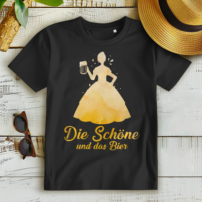 Die Schöne und das Bier Biest Prinzessin Märchen Belle - Damen Premium Bio T-Shirt
