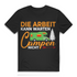 Campingshirt Die Arbeit kann warten Campen nicht Männer Wohnmobil Spruch Black