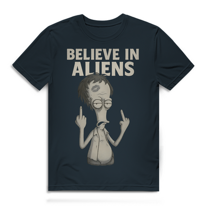 Roger Smith American Dad Believe in Aliens - Herren Premium Bio T-Shirt