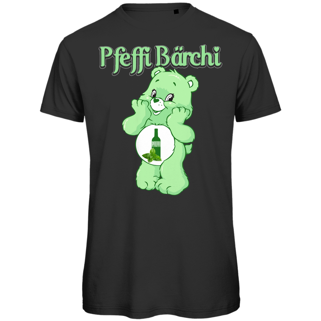 Pfeffi Bärchi Glücksbärchi - Herren Premium Bio T-Shirt Black