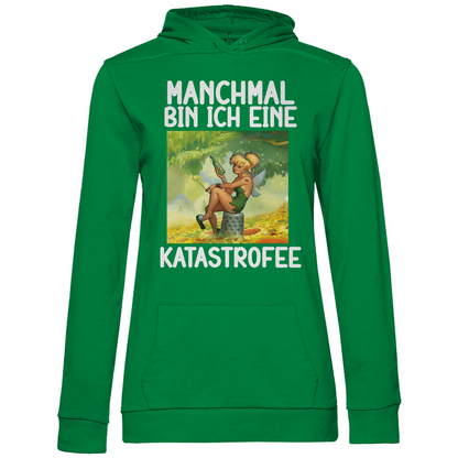 Manchmal bin ich eine Katastrofee - Damen Hoodie Kelly Green