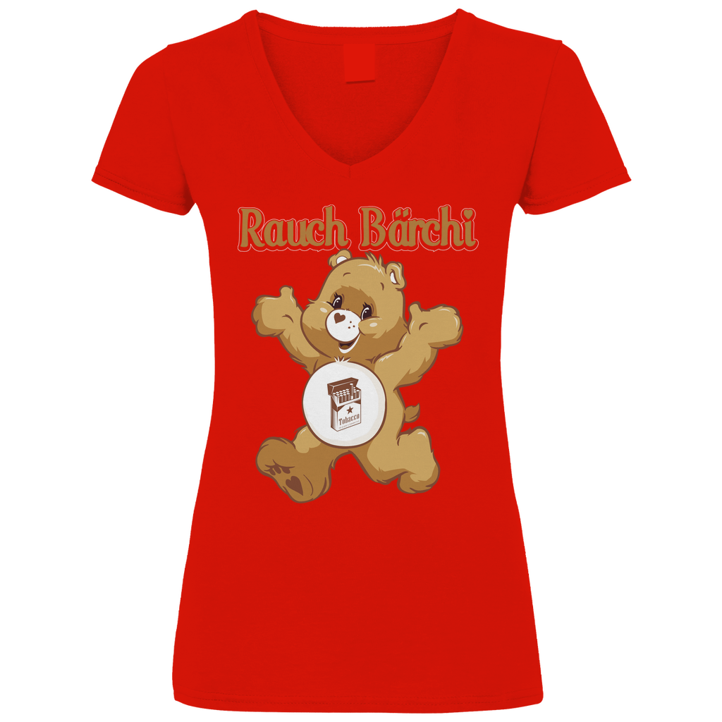 Rauch Bärchi - Glücksbärchi - V-Neck Damenshirt