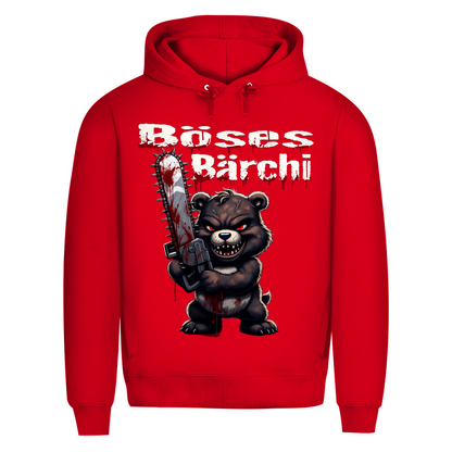 Böses Bärchi Kettensäge Herren Premium Bio Hoodie Red