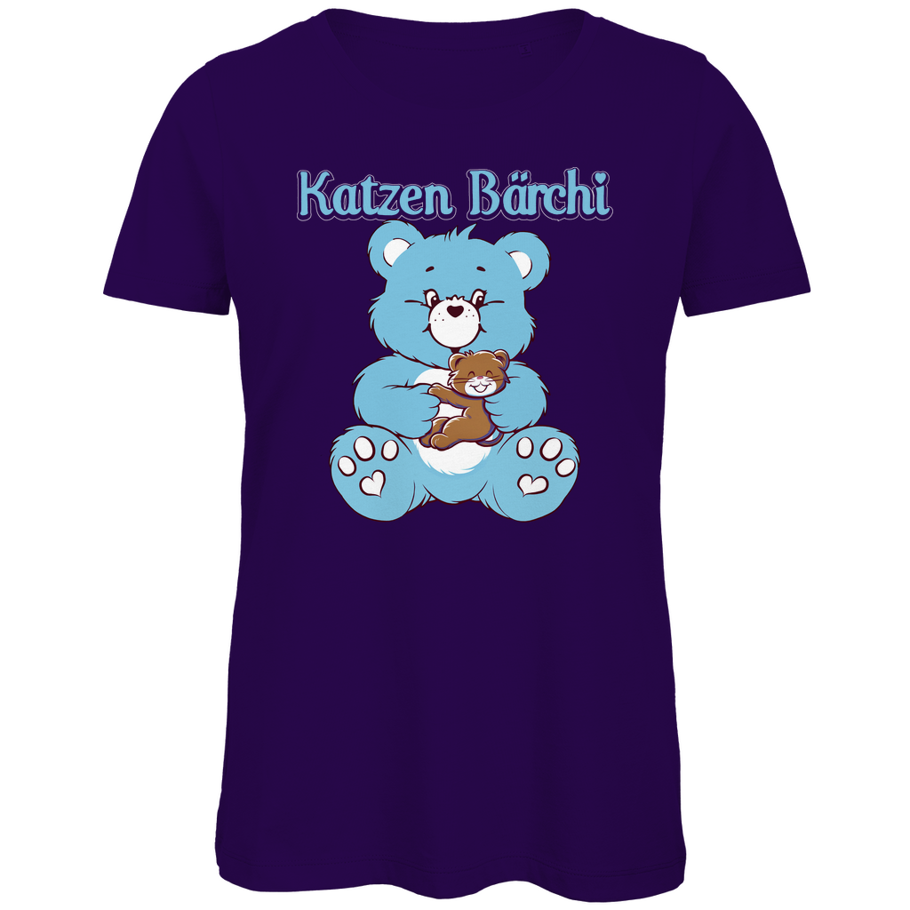 Katzen Bärchi - Glücksbärchi - Damen Premium Bio T-Shirt Urban Purple