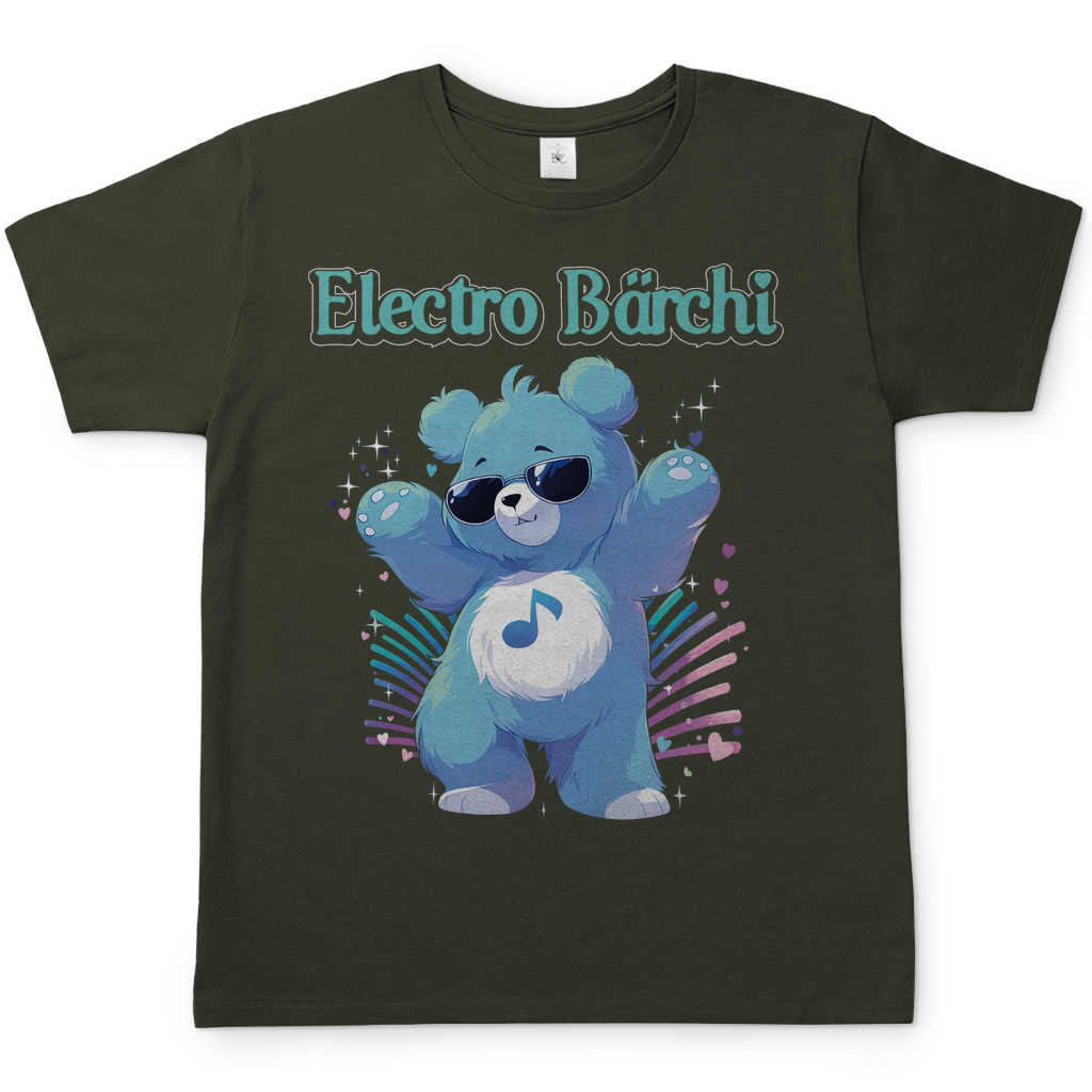 Electro Bärchi - Glücksbärchi - Herren Shirt Urban Khaki