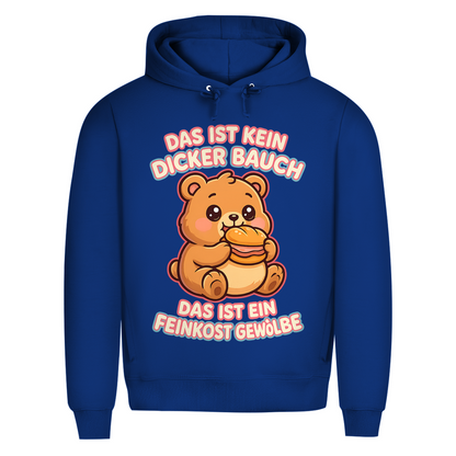 Herren Premium Bio Hoodie Das Ist Kein Dicker Bauch Das Ist Ein Feinkost Gewölbe Teddybär Royal