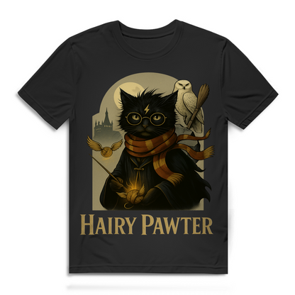 Hairy Pawter Harry Potter Katze - Herren Premium Bio T-Shirt