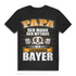 Lustiges Herren T-Shirt Bayern – Papa Brezn Bier Motiv Bio-Shirt legendäre Bayer Black