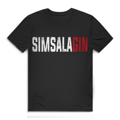 Herren Shirt Simsalagin lustiges Gin Spruch T-Shirt Party Alkohol Geschenk Fun Black