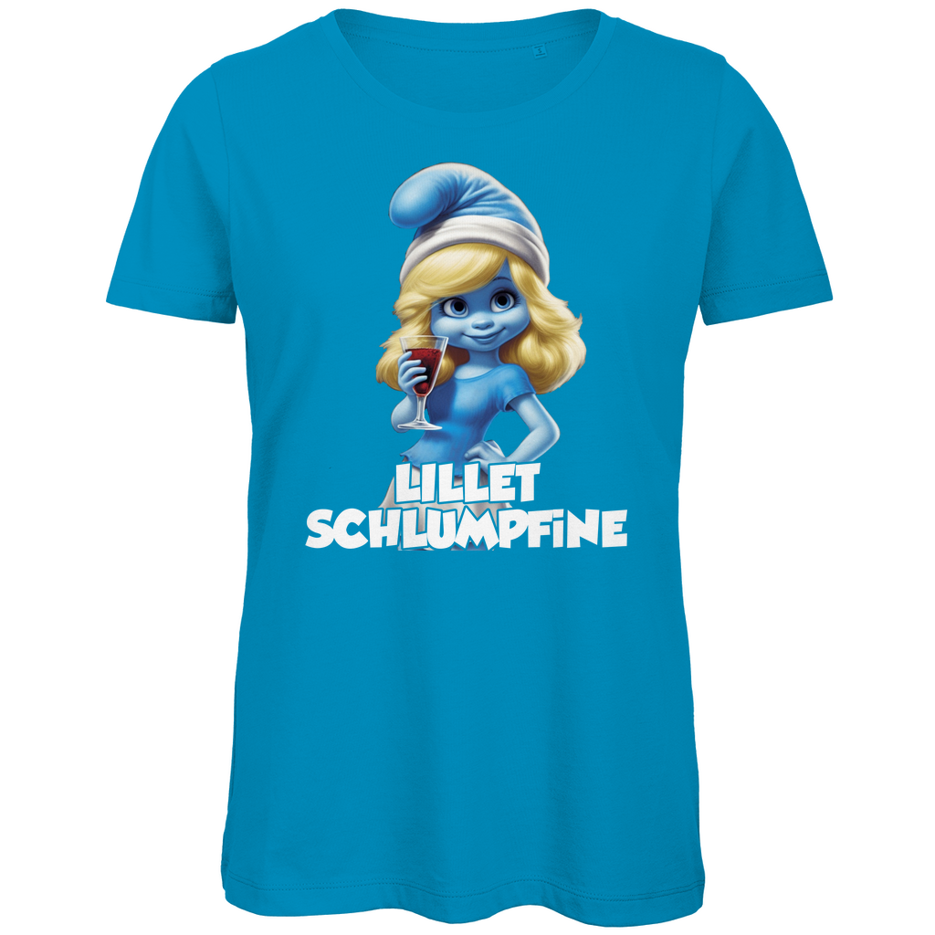 Lillet Schlumpfine Grafik - Damen Premium Bio T-Shirt Atoll