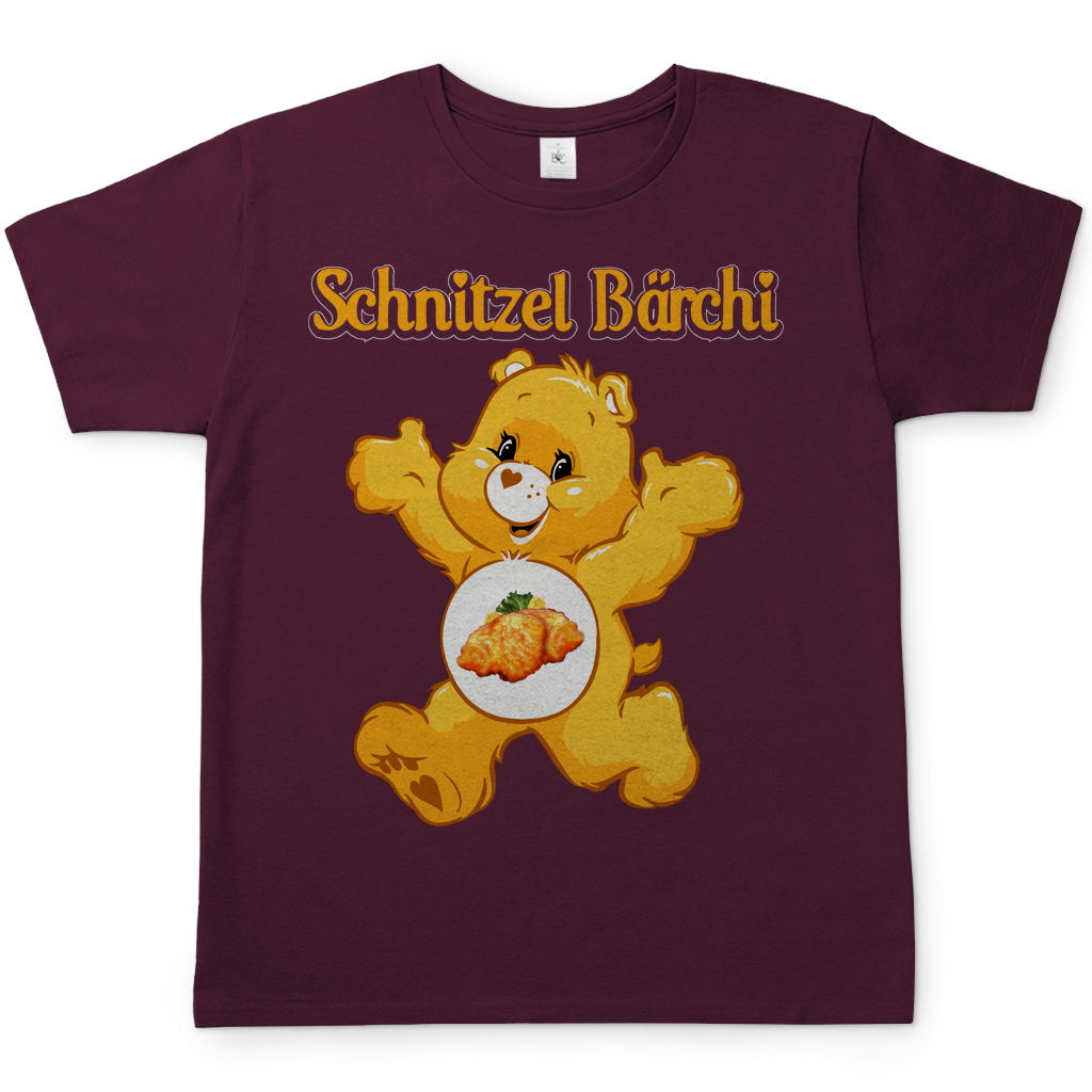 Schnitzel Bärchi - Glücksbärchi - Herren Shirt Burgundy