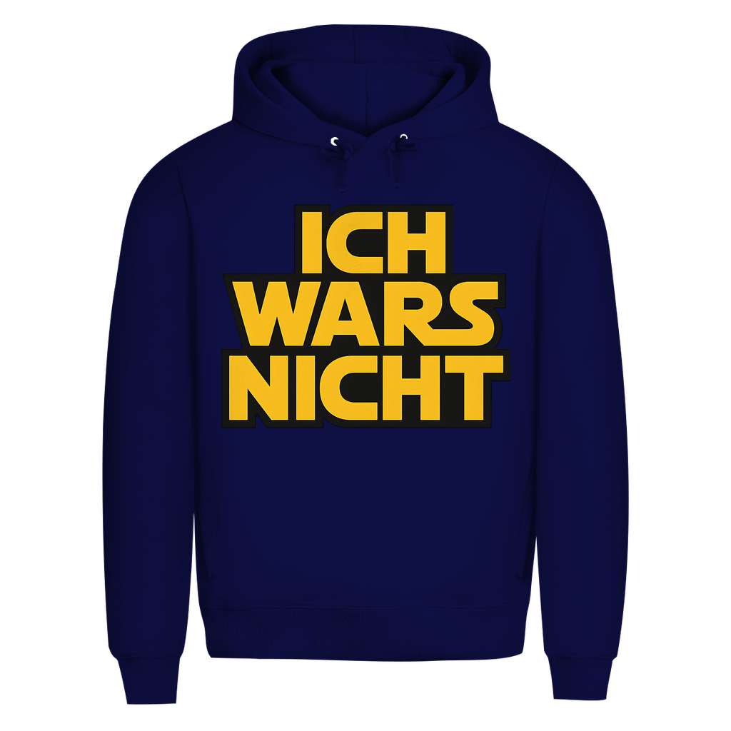 Star Wars Parodie Hoodie Herren Ich Wars Nicht Bio Navy Blue