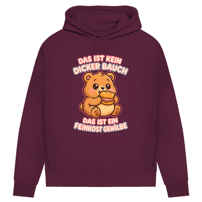 Damen Premium Bio Hoodie Das Ist Kein Dicker Bauch Das Ist Ein Feinkost Gewölbe Teddybär