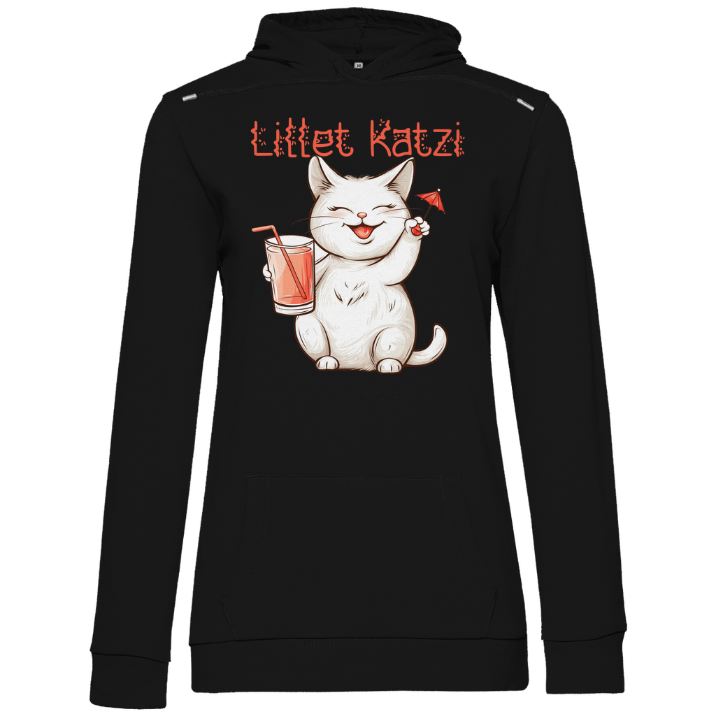 Lillet Katzi Katze - Damen Hoodie Black