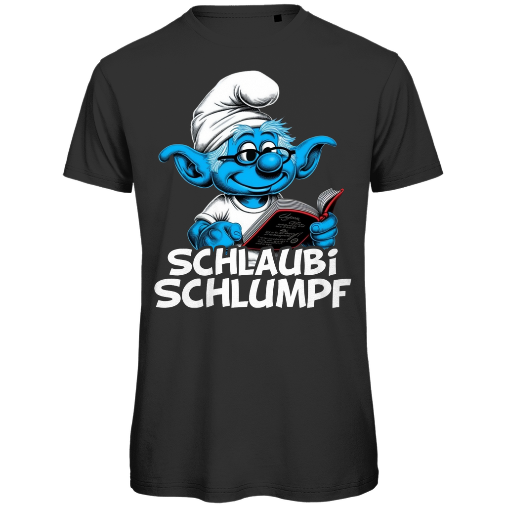 Schlaubi Schlumpf - Herren Premium Bio T-Shirt Black