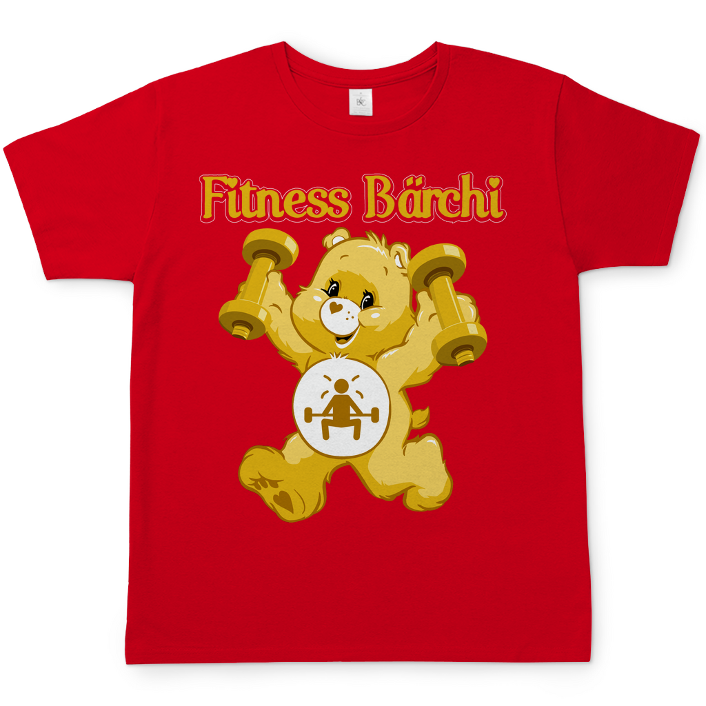 Fitness Bärchi - Glücksbärchi - Herren Shirt Red