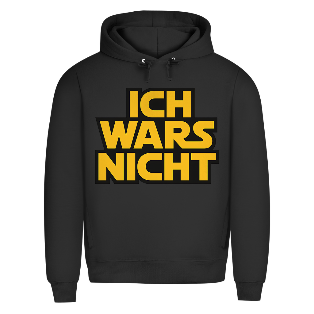 Star Wars Parodie Hoodie Herren Ich Wars Nicht Bio Black Pure