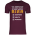 Ich trinke nur an drei Tagen in der Woche Bier - Herren Shirt Burgundy